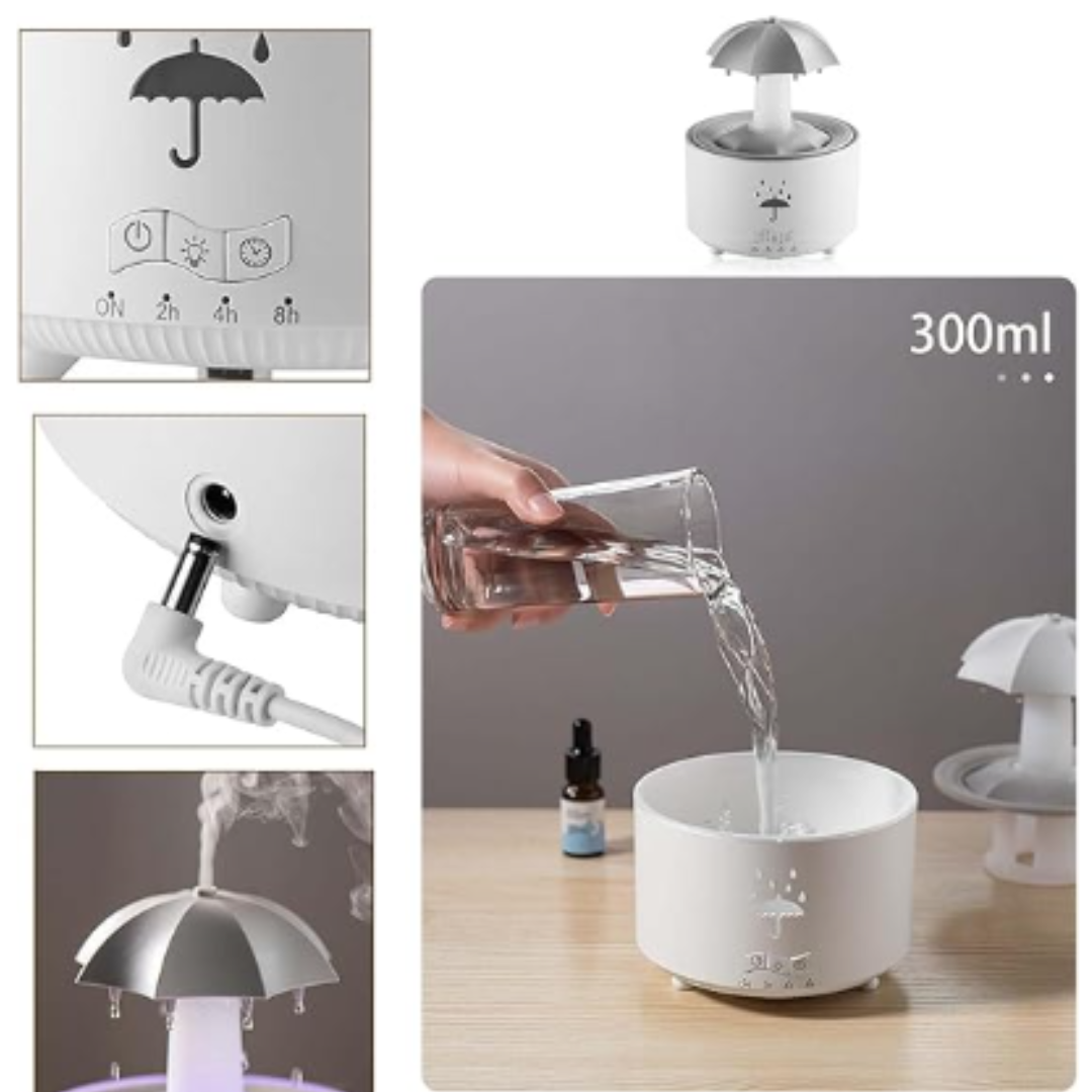 HUMIDIFIER WITH RAIN SIMULATION