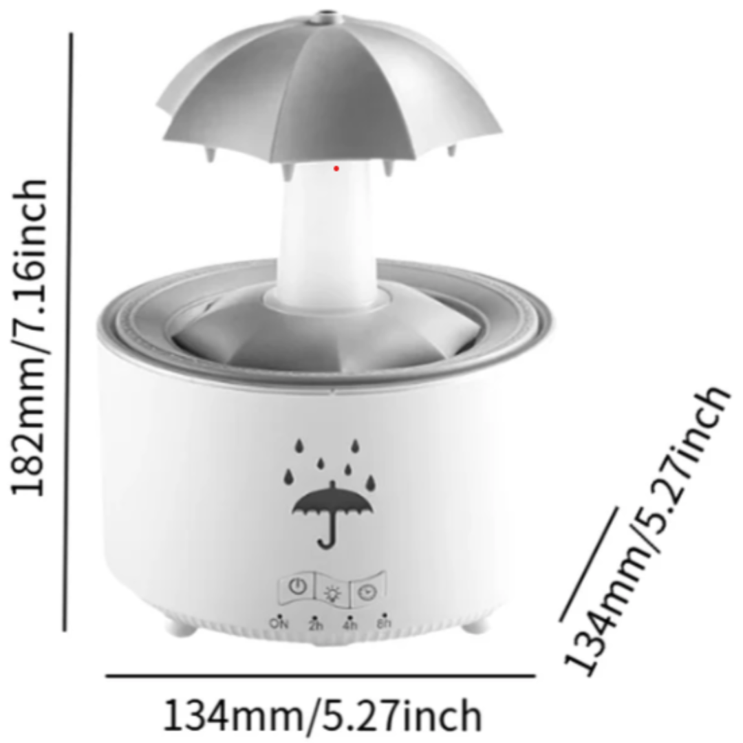 HUMIDIFIER WITH RAIN SIMULATION